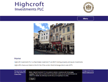 Tablet Screenshot of highcroftplc.com